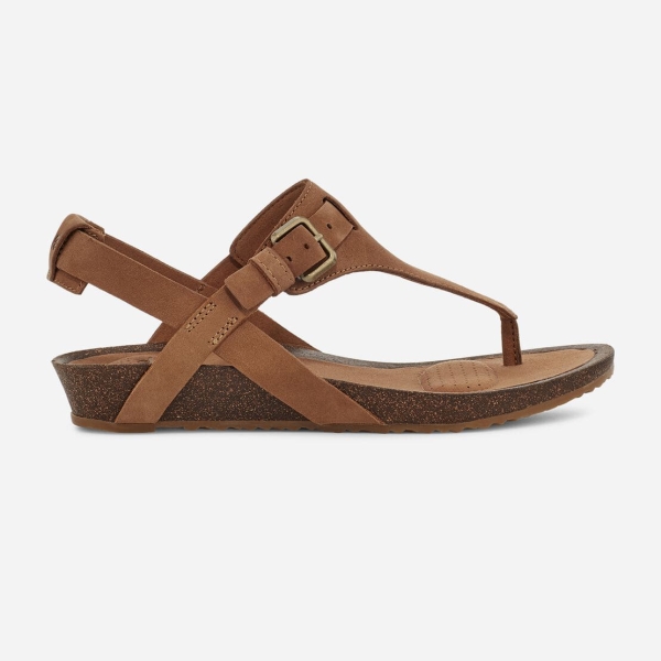 Hungary Teva Mahonia 3-Point - Női Wedge Szandál Barna - 487-EJUFN